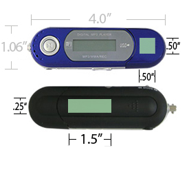 ES-MP12: 3 In 1 Player: MP3/WMA/Voice Recorder