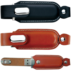 ES-U400 USB Executive USB Drive - Leather Housing 