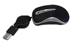 ES-M236:Retractable Cable Mini Optical Mouse